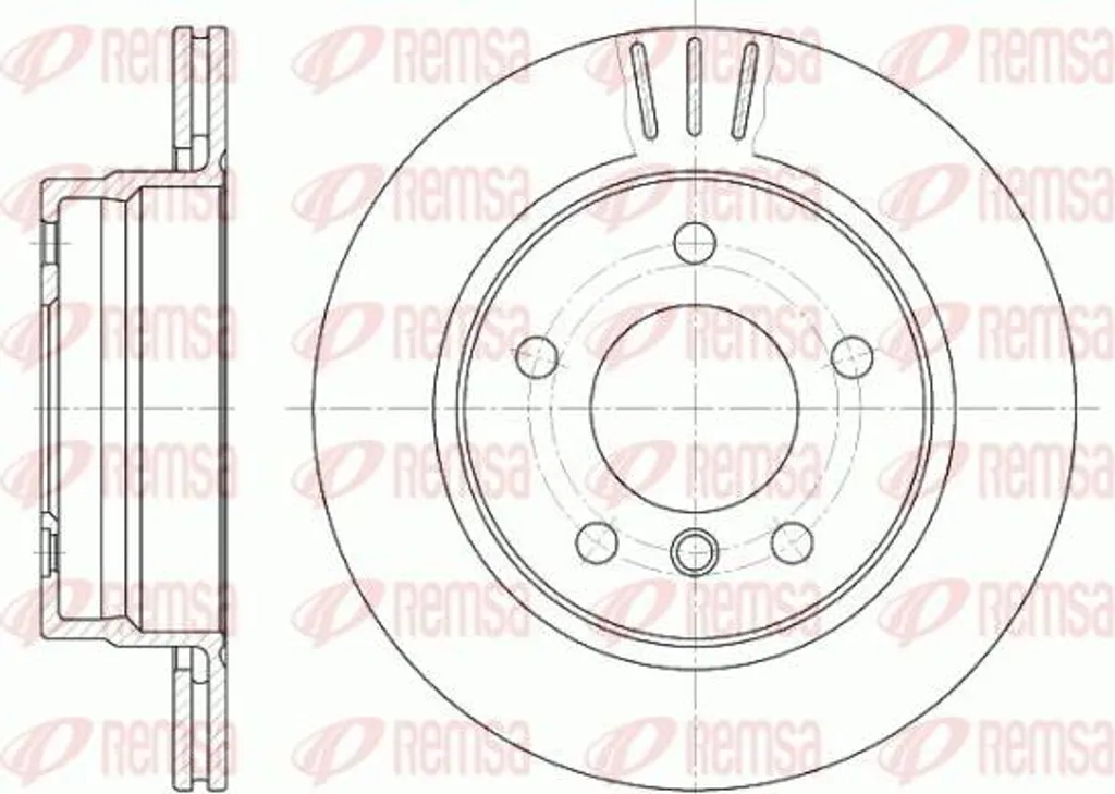 Disque de frein de rechange BMW Série 3 E36 E46 - REMSA 6458.10 OE