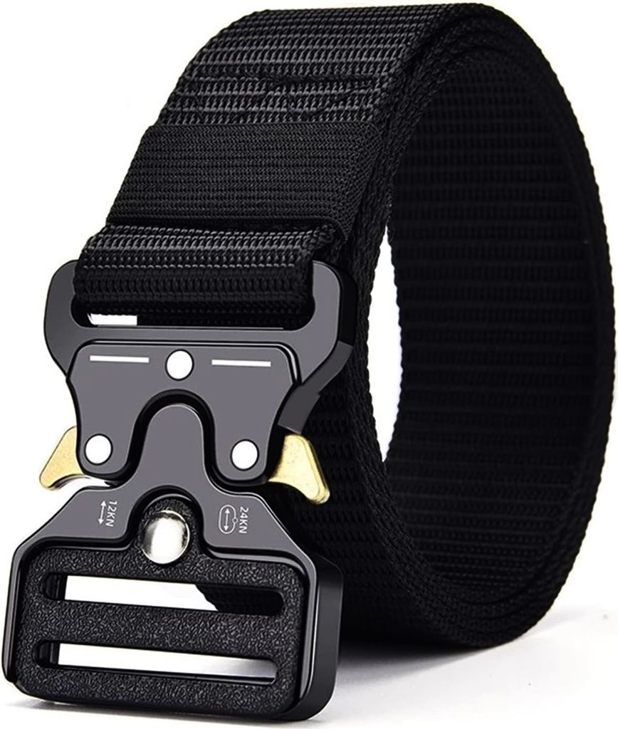 Gürtel Herren Militär Taktischer Military Arbeitsgürtel Schwerlast Schnalle Stoffgürtel Überlänge 175cm