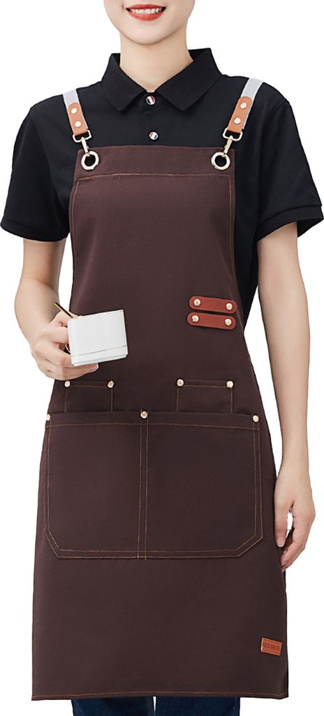 Wasserdichte Schürze für Männer und Frauen, fettabweisend, fleckenabweisend, Kochschürze für Chef, Café, Geschäft, Kellner, Grill, Küchenzu...