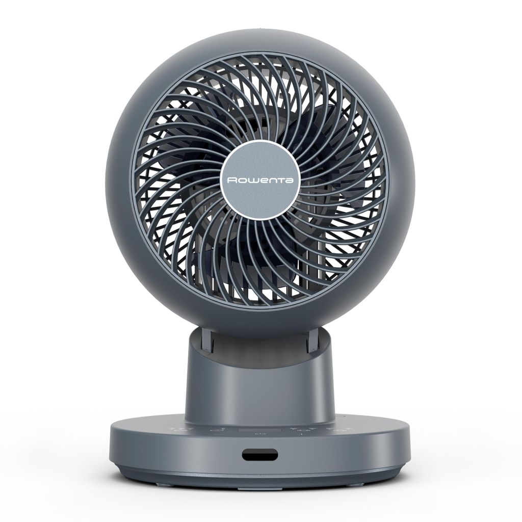 Rowenta QV2540F0, Haushalts-Lamellenlüfter, Schwarz, Tisch, Berührung, LED, 230 mm