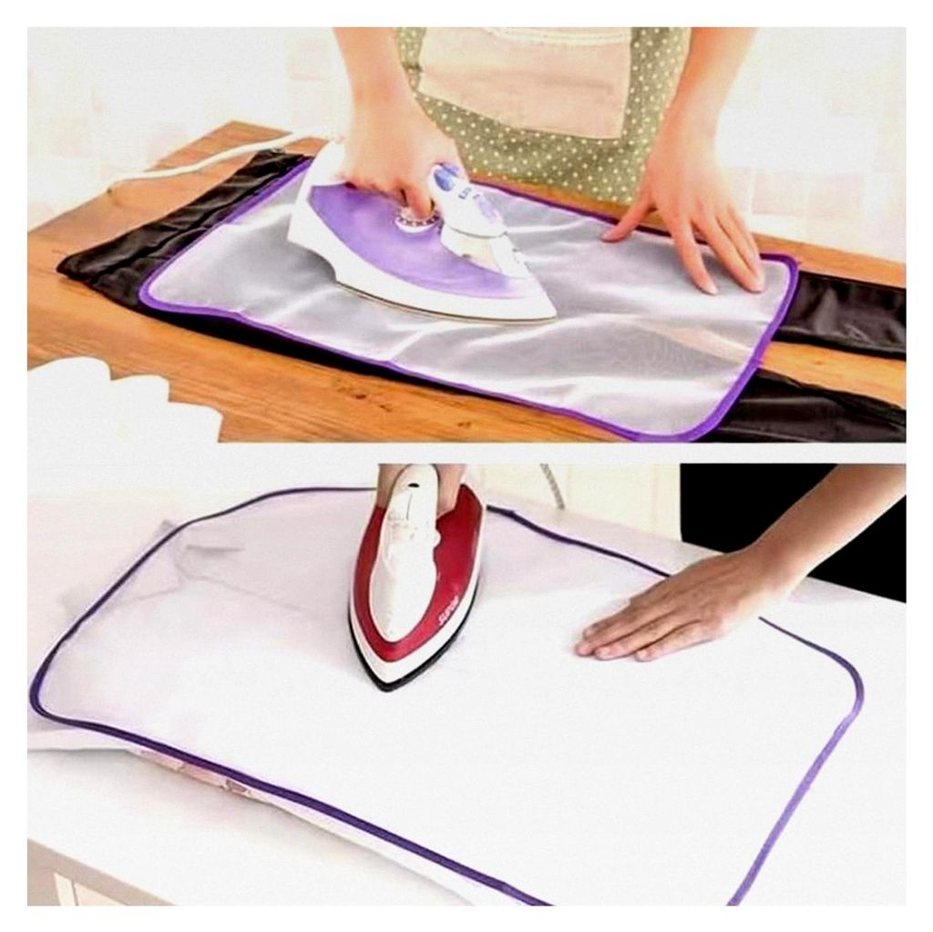 2 Stück Bügeltuch 60 x 40 cm Mesh Stoff Bügelschutznetz für einfaches Bügeln und Schutz vor Bügelschäden