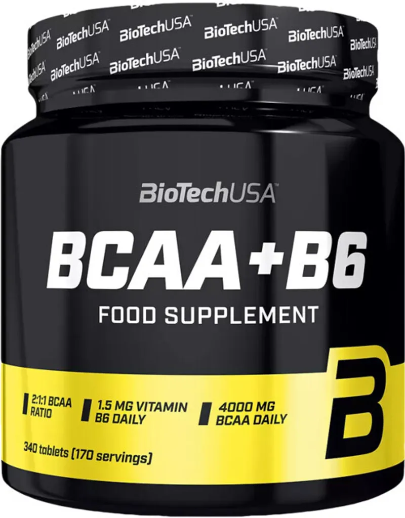 BCAA + B6 BioTech USA : 340 comprimés haute concentration en leucine
