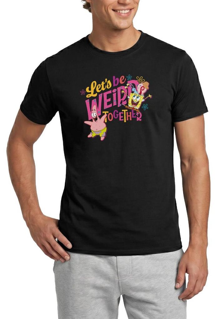 Spreadshirt SpongeBob Schwammkopf Patrick Gary Freundschaft Männer T-Shirt, 3XL, Schwarz