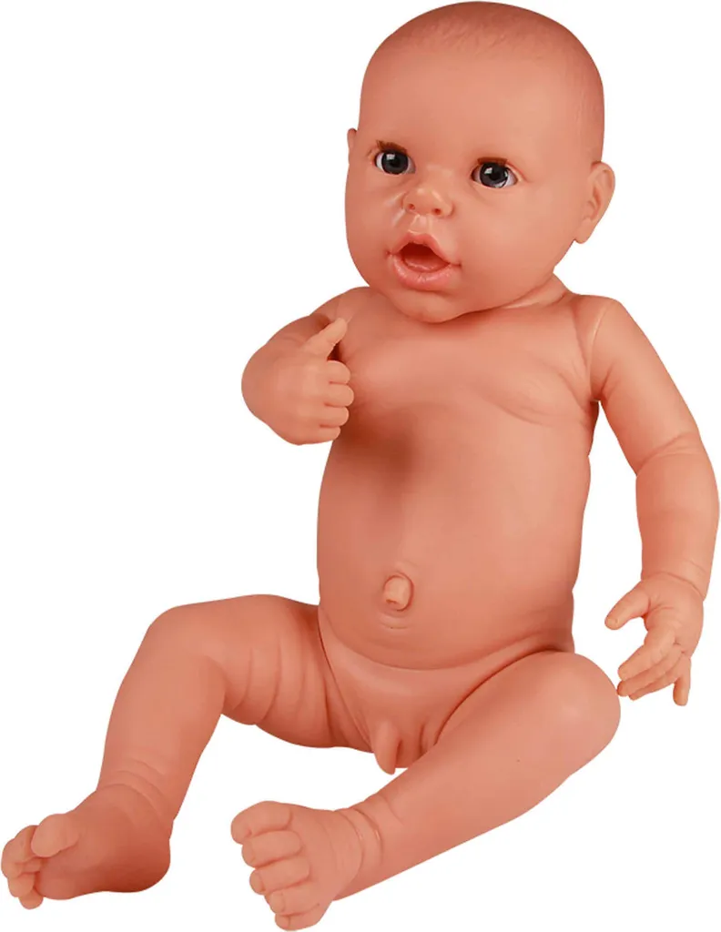 Poupée de soin néonatale articulée mâle avec morphologie réaliste
