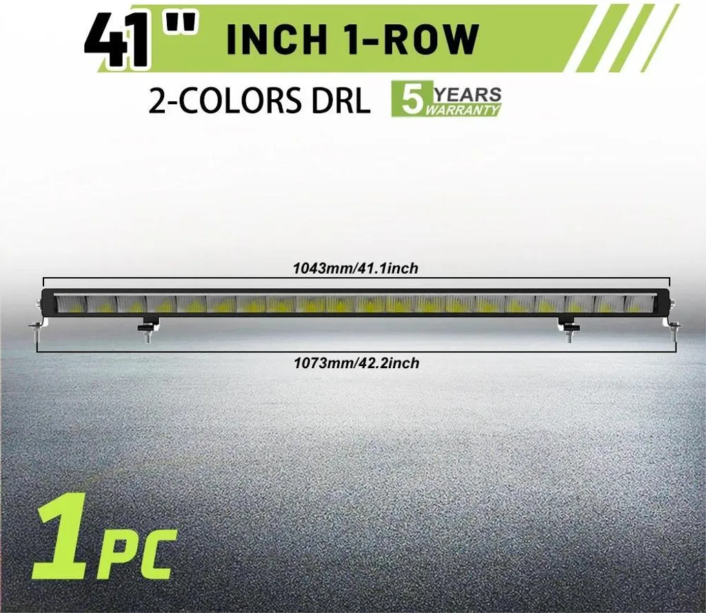 Rampe LED tout-terrain 42" haute étanchéité IP68 pour 4x4 et Camion