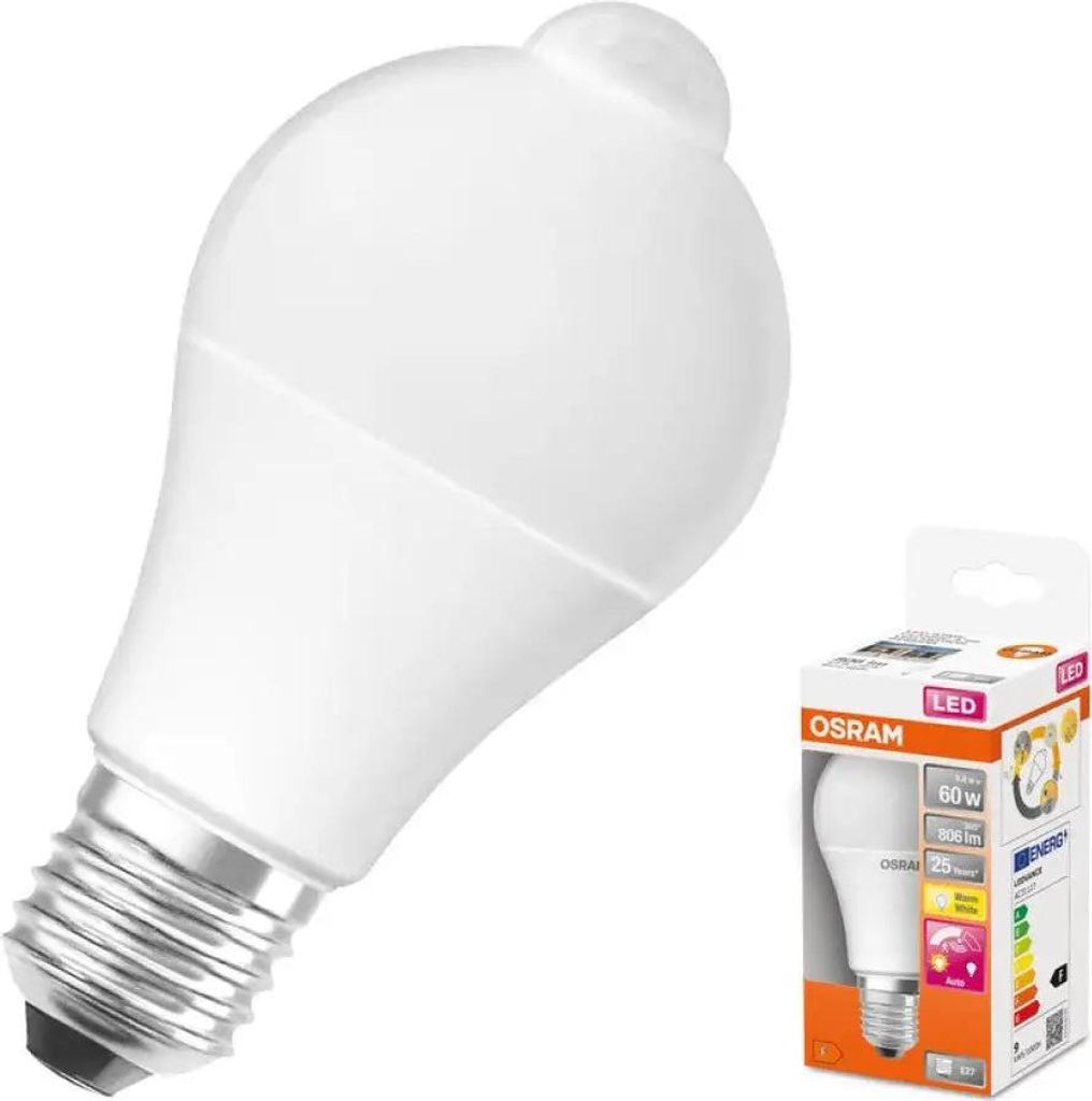 OSRAM LED CLASSIC A Bewegungs- & Tageslichtsensor 8.8W 827 Produktbild 