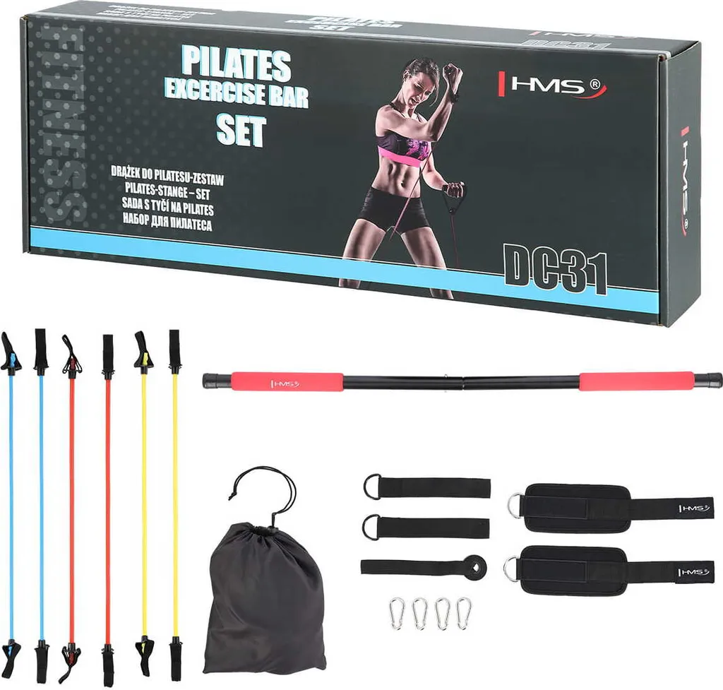 Barre de Pilates HMS DC31 à résistance réglable multi-niveaux - 2