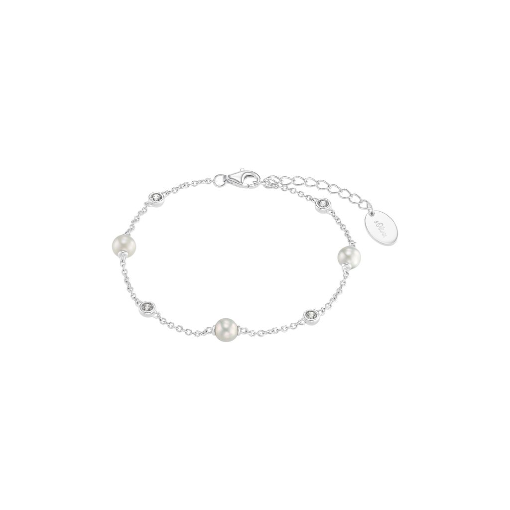 S.Oliver Damen Armband Perle 2034394