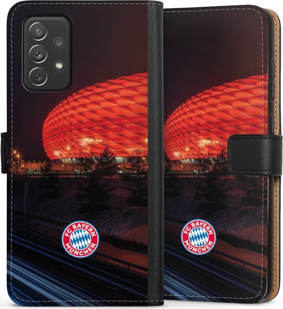DeinDesign Klapphülle für Samsung Galaxy A72 Handytasche Lederhülle Tasche FC Bayern München FCB Stadion