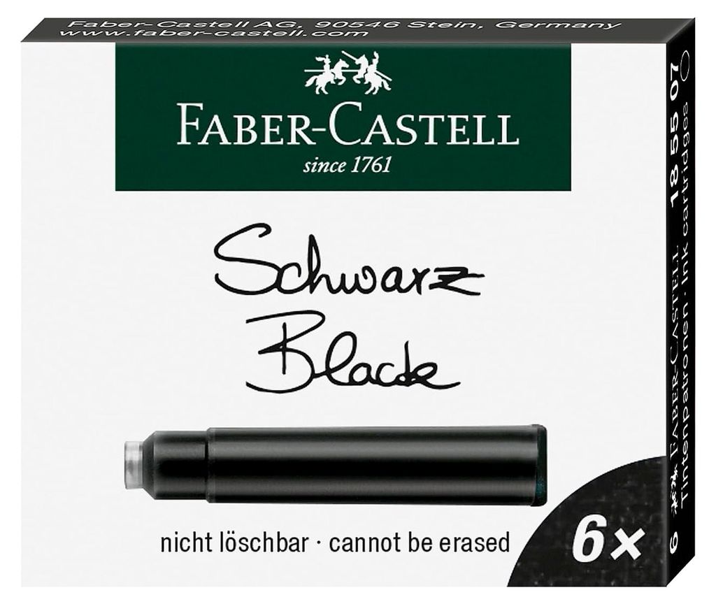 Cartucce d'inchiostro Faber-Castell nero standard Immagine del prodotto 