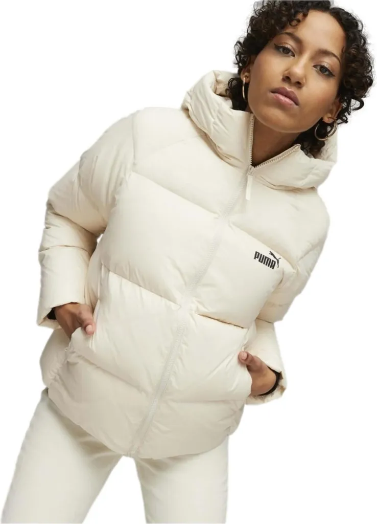 Veste Puma beige en coton stretch confortable taille M