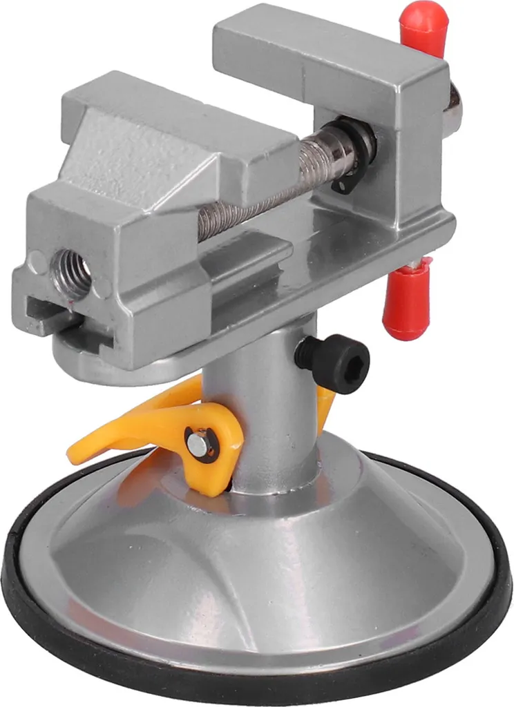 Mini Morsa Universale a 360 Gradi | Acciaio 45# con Base a Ventosa - 2
