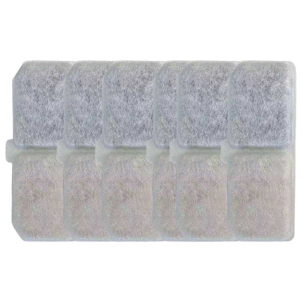 6Pcs Einweg Sicherheit Material Pet Brunnen Filter Haustier Katze Hund Wasser Dispenser Filter Pet Supplies