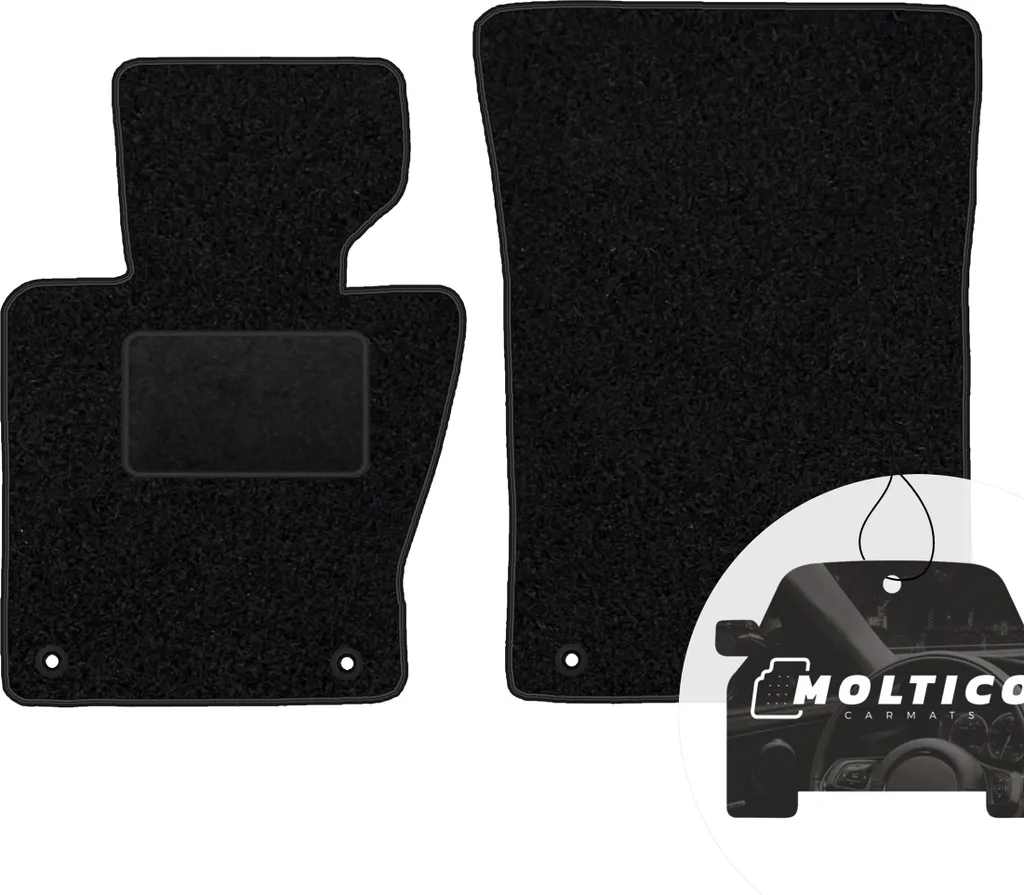 Set Di 2 Tappetini Anteriori In Velluto Motolux Per BMW X3 F25 (dal 2010), Su Misura, Con Rinforzo Saldato E Antiscivolo