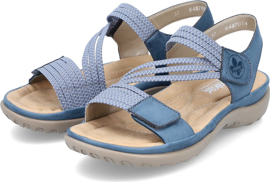 Rieker Damen Riemchensandalen himmelblau Sandalen 64870-14 Produktbild 