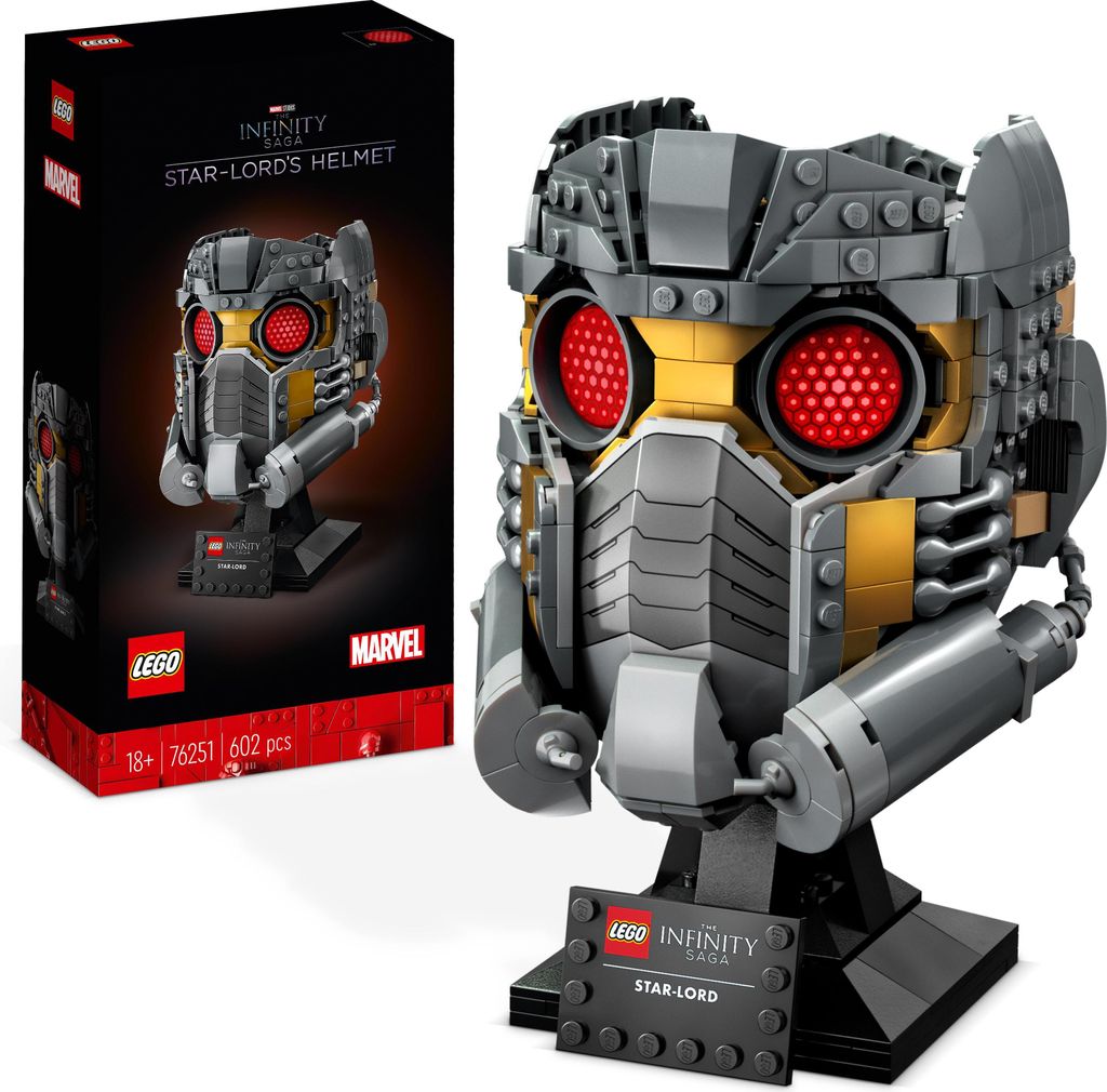 LEGO 76251 Marvel Star-Lords Helm, Guardians of the Galaxy Set, Avengers Modellbausatz für Erwachsene, Superhelden Infinity Saga Geschenk-Idee
