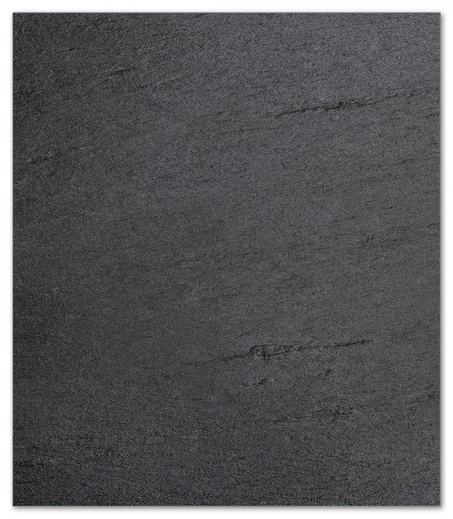 Wallario Herdabdeckplatte aus Glas, Größe 52 x 60 cm 1-teilig, Motiv Schwarze Schiefertafel Optik - Steintafel
