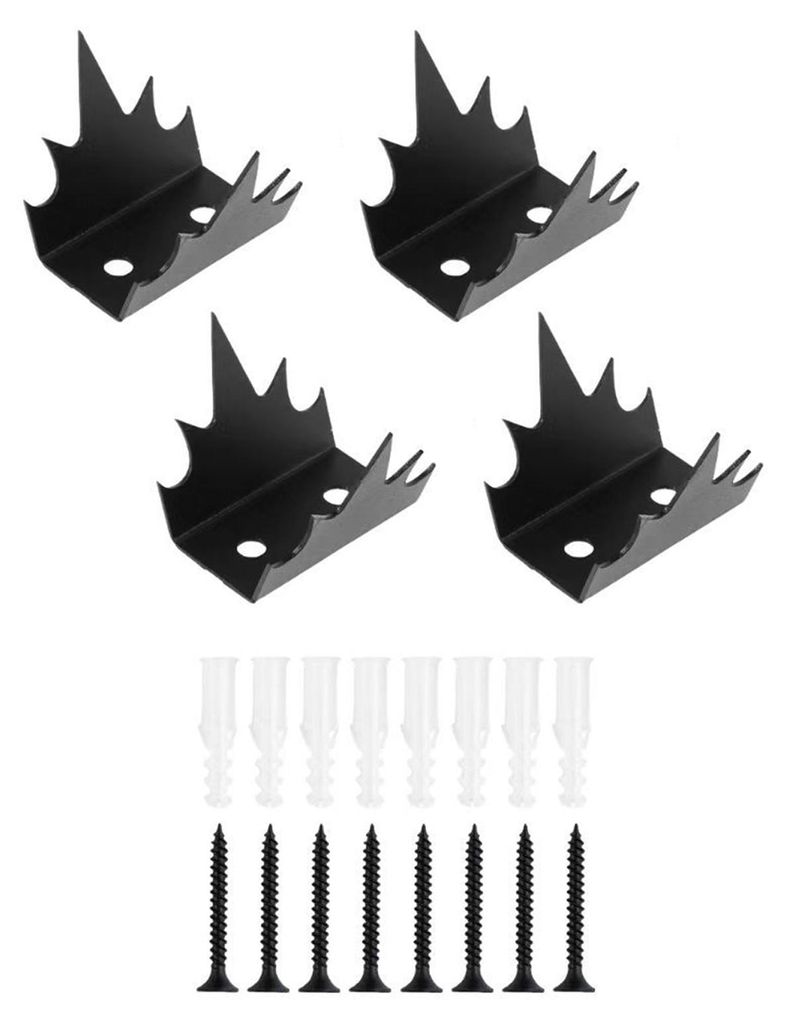 4/8 Stück Zaunnägel, Anti-Kletter-Zaunspitzen, wetterbeständig, Sicherheitsbarriere, gewerbliche Zaunspitzen