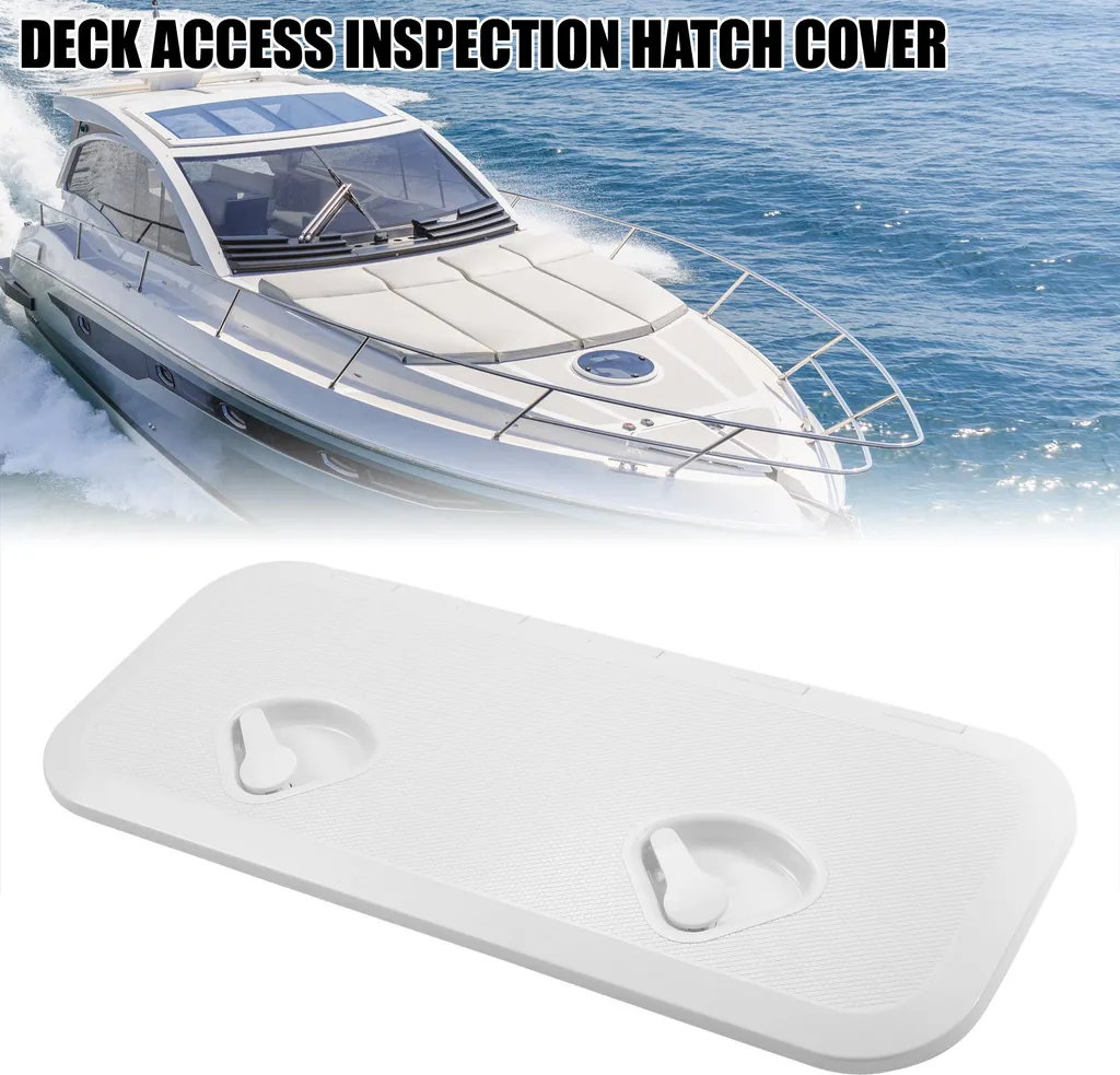 Trappe inspection marine anti-UV blanche 23,9 pouces avec joint étanche