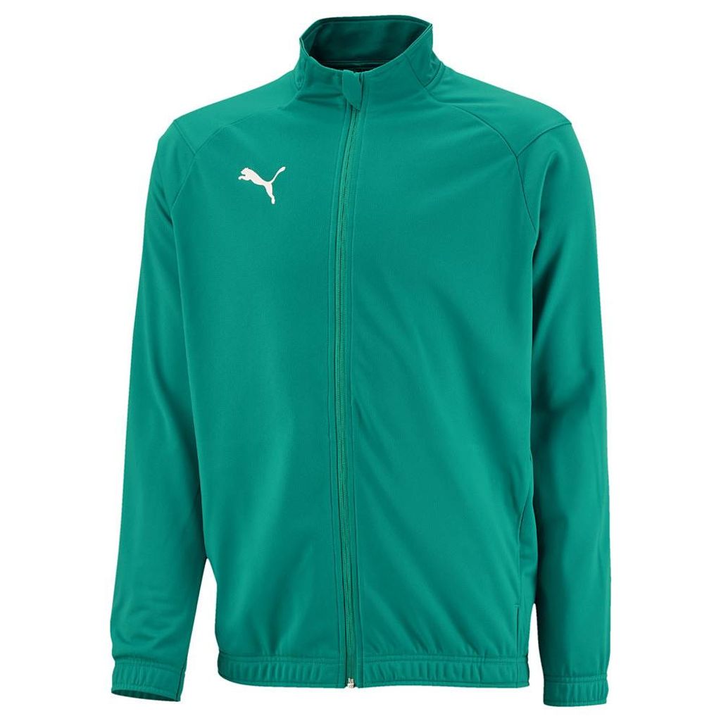 Puma Fußball Liga Sideline Poly Jacke Core Fußballjacke Kinder grün Gr 116