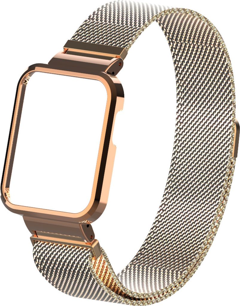 Strap-it Milanese Armband - Kompatibel mit Xiaomi Mi Watch Lite Armband Ersatzarmband Edelstahl - Armband mit Magnetverschluss - Hochwertiges Mater...