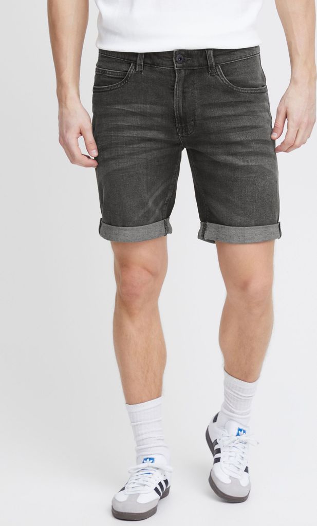 Indicode IDQuentin Herren Jeans Shorts kurze Denim Hose im Stretch Eingriffstaschen Destroyed-Optik Baumwollmischung Regular fit
