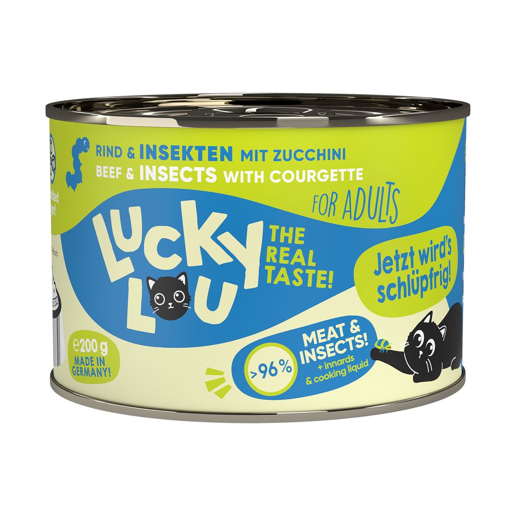 Lucky Lou Dose Lifestage Adult Rind & Insekten 200g Produktbild 