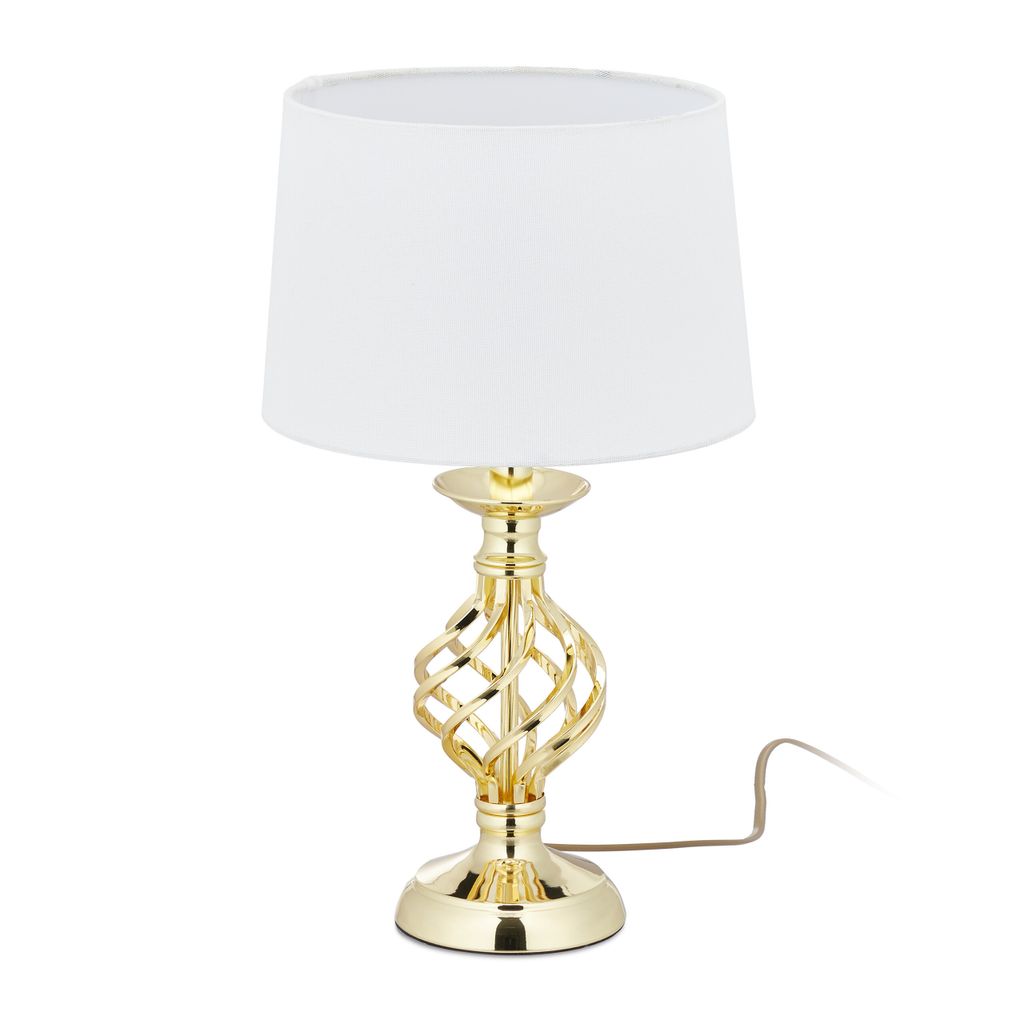 Relaxdays – nowoczesna lampa stołowa, lampa nocna z funkcją Zdjęcie produktu 
