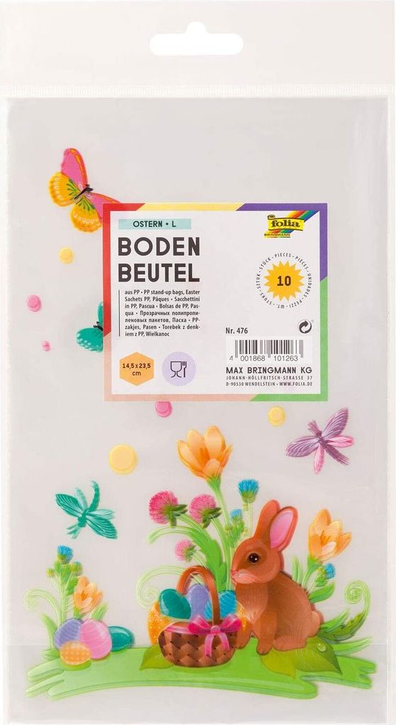 folia 476 10er Bodenbeutel "Ostern" Maße: (B)145 x (H)235 Zdjęcie produktu 