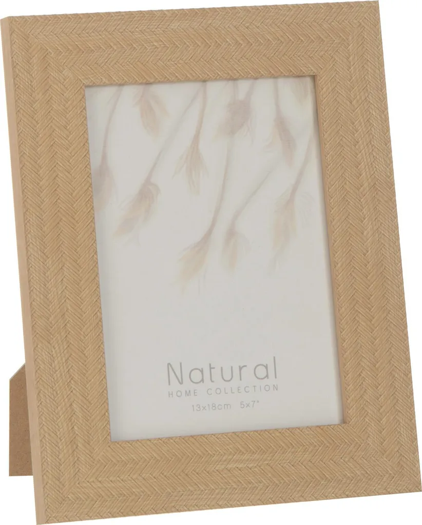 Cadre photo 13x18 pour salon et bureau décor beige foncé tissé