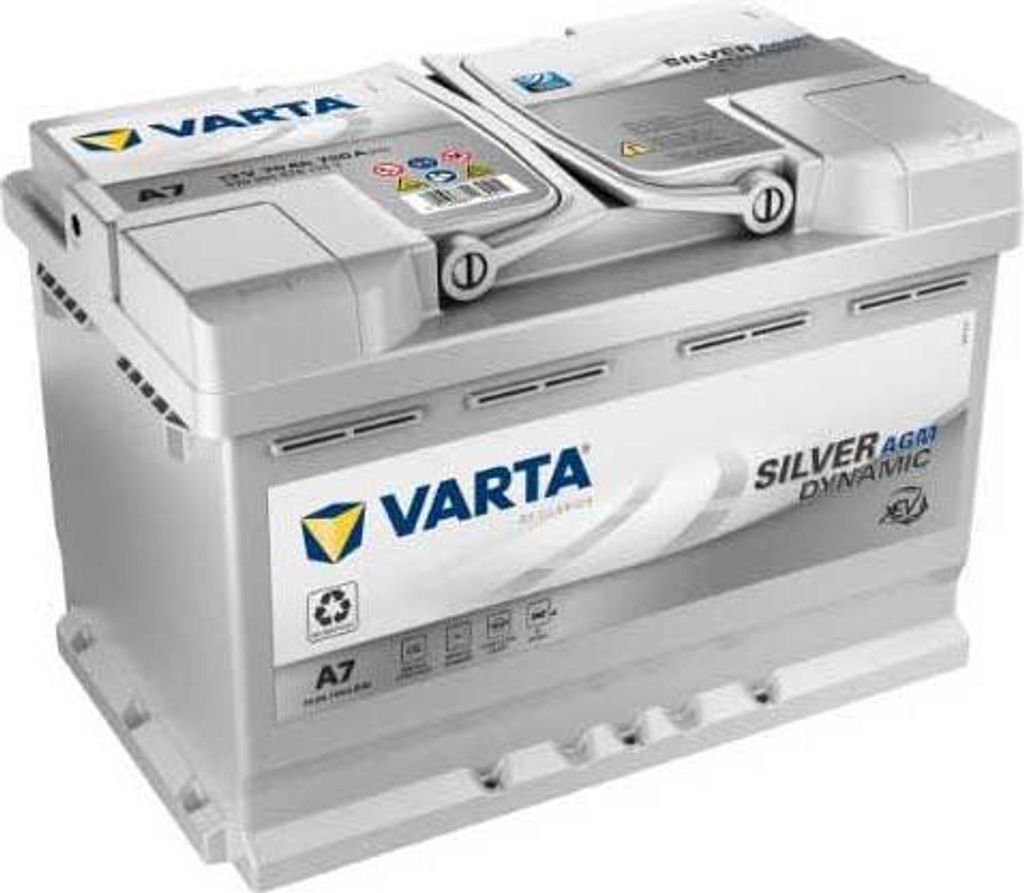 A VARTA Silver Dynamic AGM XEV car battery.