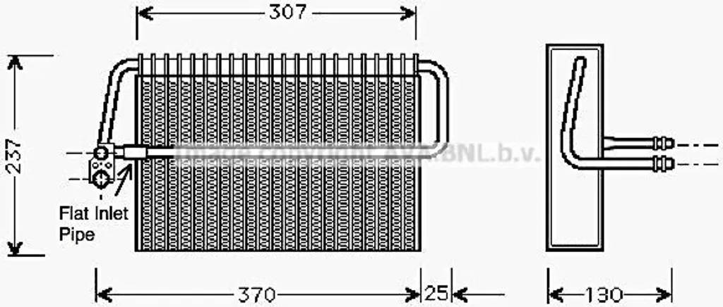 Évaporateur Climatisation PRASCO MSV272 OE 2108300358 pour Mercedes Classe E
