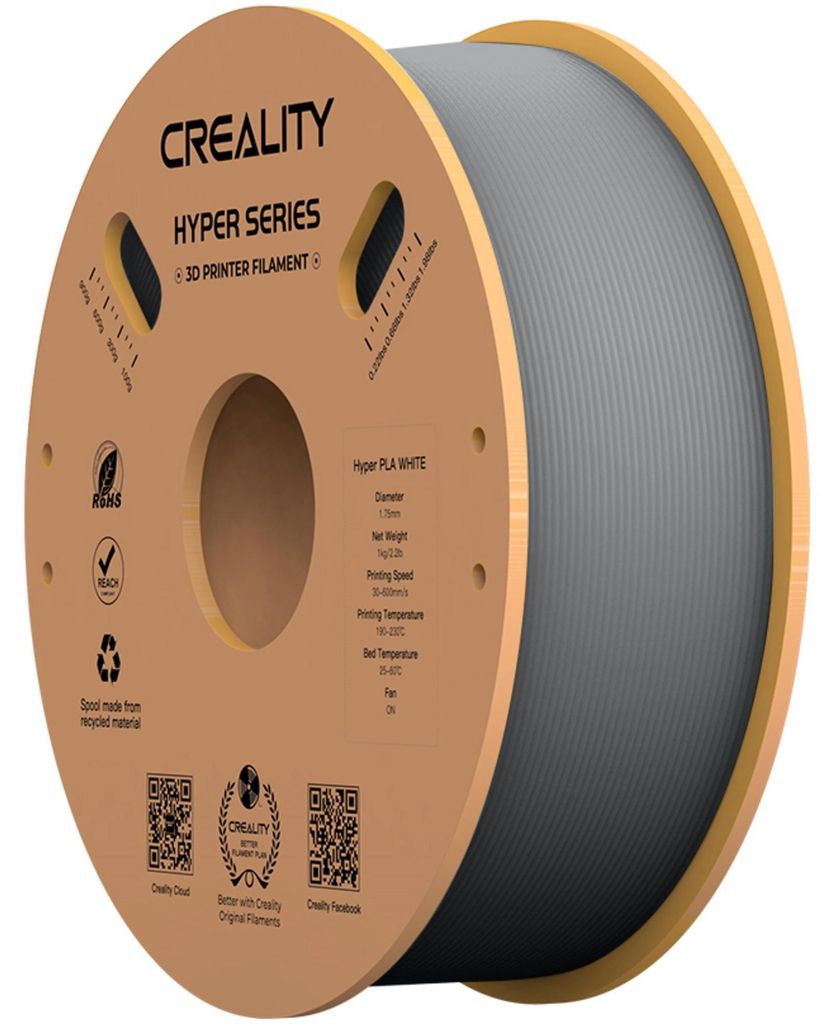 Creality Hyper PLA Filament Grey, 3D-Filament, (1 kg, 1,75 Produktbild 