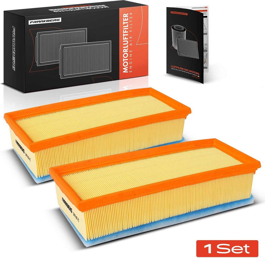 Frankberg 2x Luftfilter Filtereinsatz für Citroën C8 Jumpy Kasten Fiat Scudo Ulysse Peugeot 807