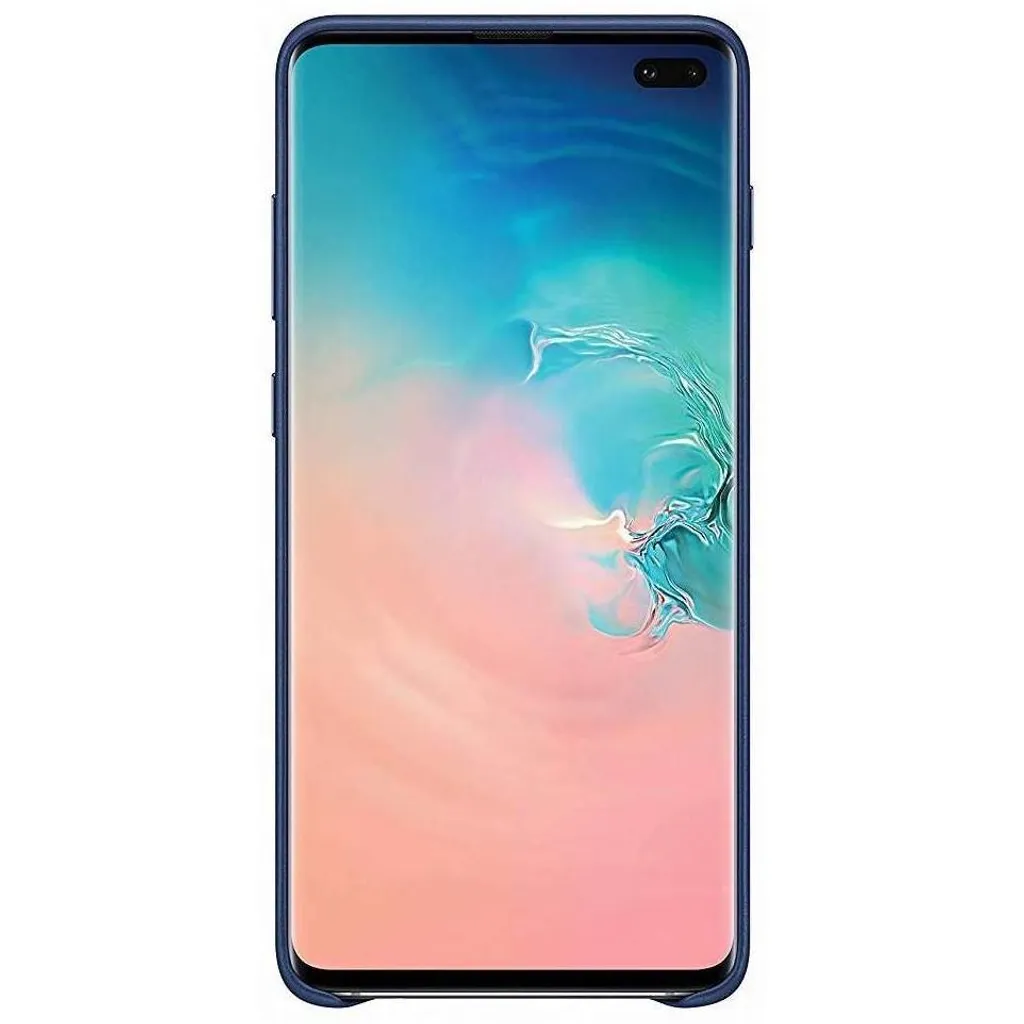 Custodia Samsung EF-VG975 S10+ in Vera Pelle Blu | Cover Originale