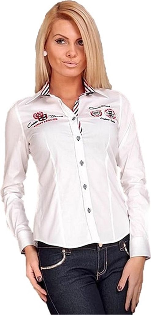 Brandneu Designer Damen Bluse CARISMA CRM1002 Stickerei Produktbild 