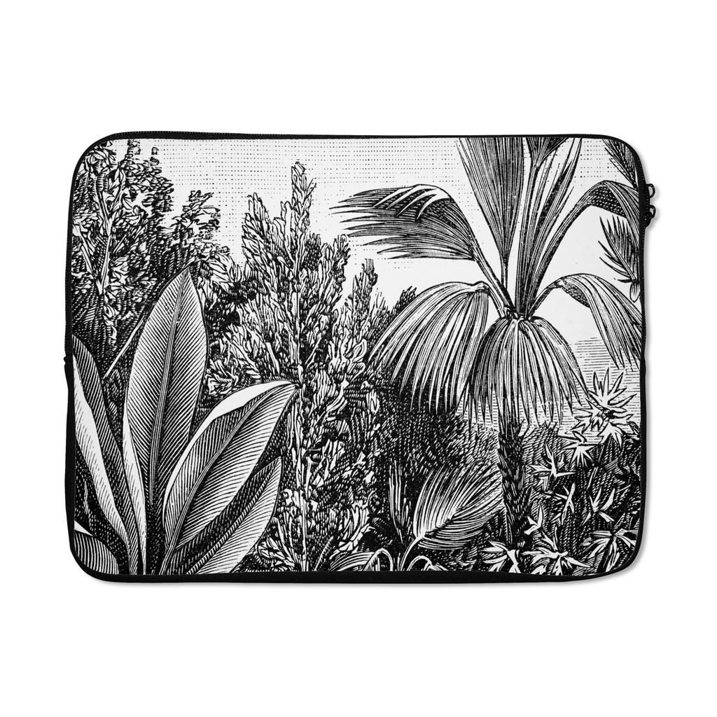 MuchoWow Laptop Hülle 17 Zoll Laptoptasche Pflanzen - Natur - Gestaltung - Illustration - Ernst Haeckel - Zipper - Schutzabdeckung