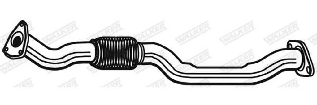 Tuyau d'échappement robuste WALKER 10701 en acier pour Fiat Bravo