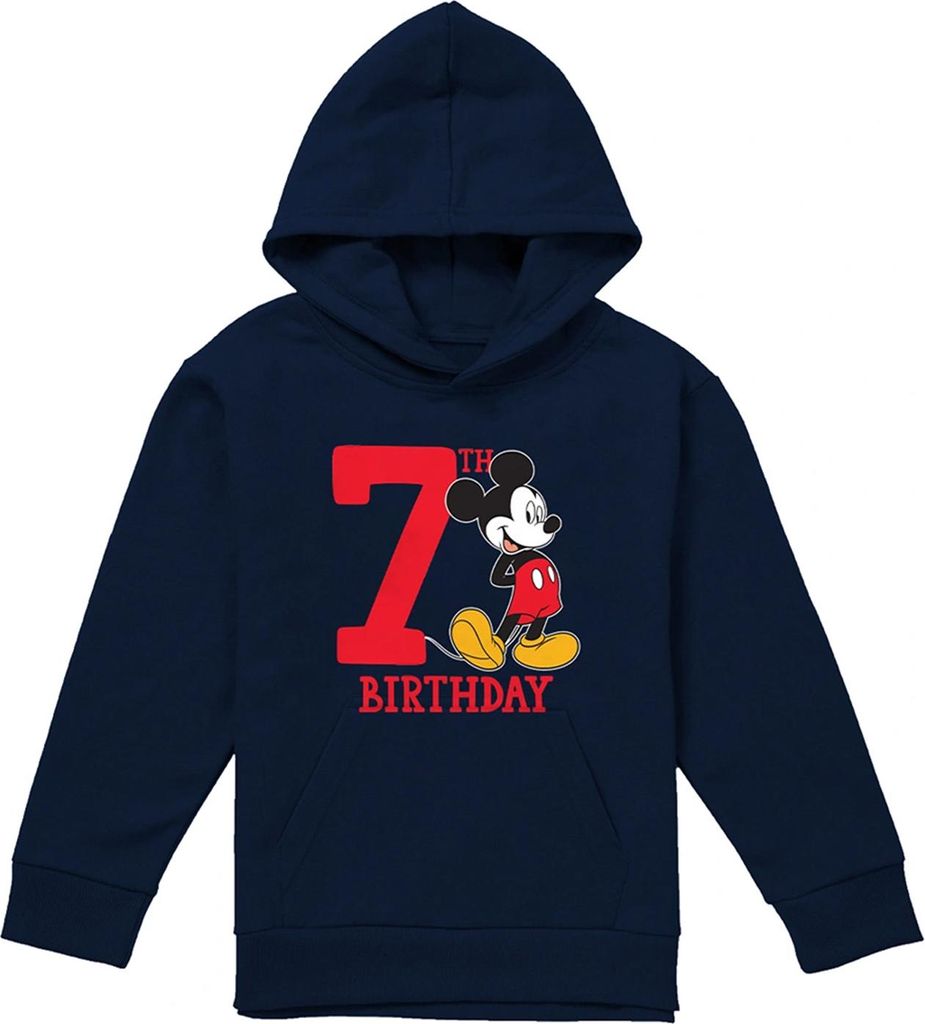 Disney - Kapuzenpullover für Kinder, 7. Geburtstag TV22250 (128) (Marine)
