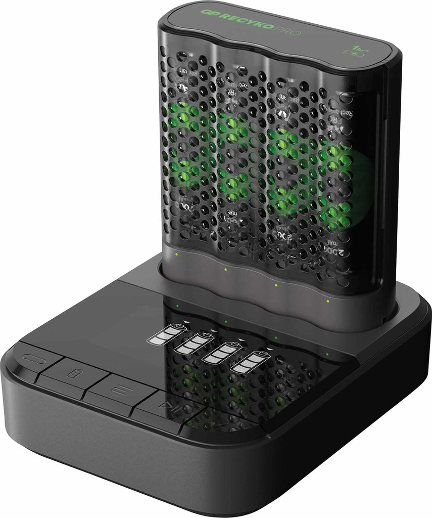 GP Battery P461 Dockingstation Rundzellen-Ladegerät NiMH Micro AAA Mignon AA (GPRCPCHP461D464)