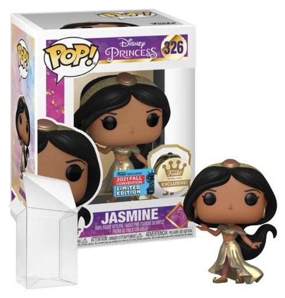 Funko Pop! Disney: Aladdin - Jasmine #326 with Pin Funko Exclusive Convention