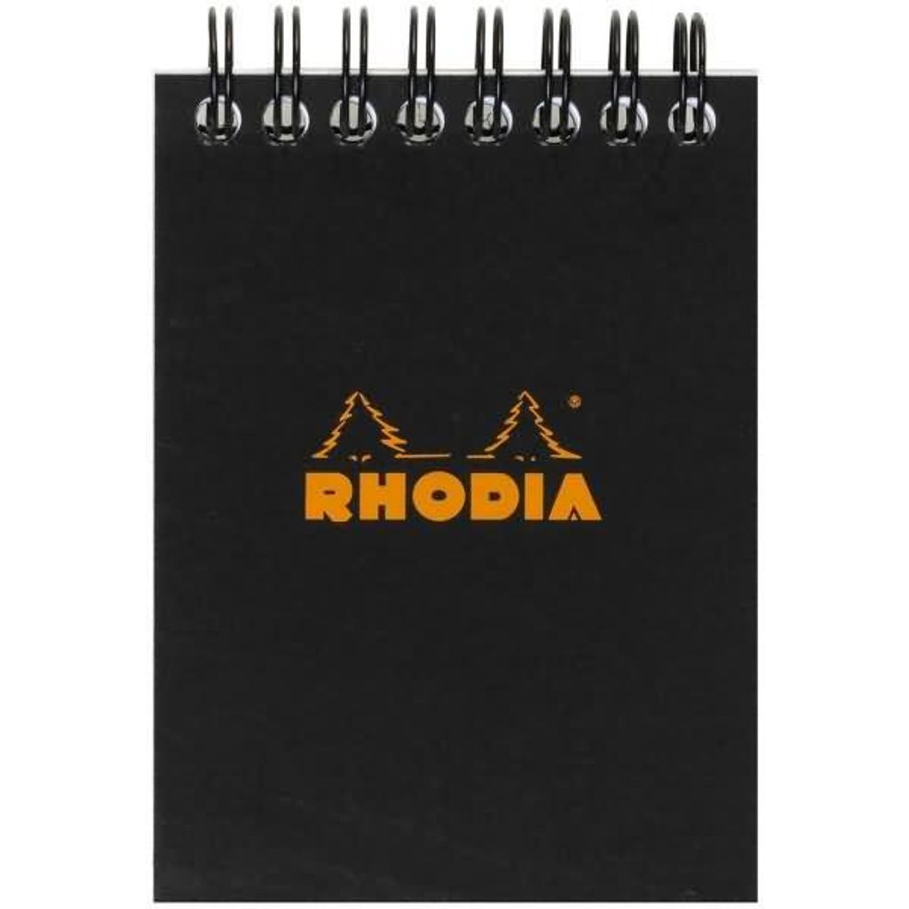 Rhodia Notizblock A7 Doppel dot 80Bl schw