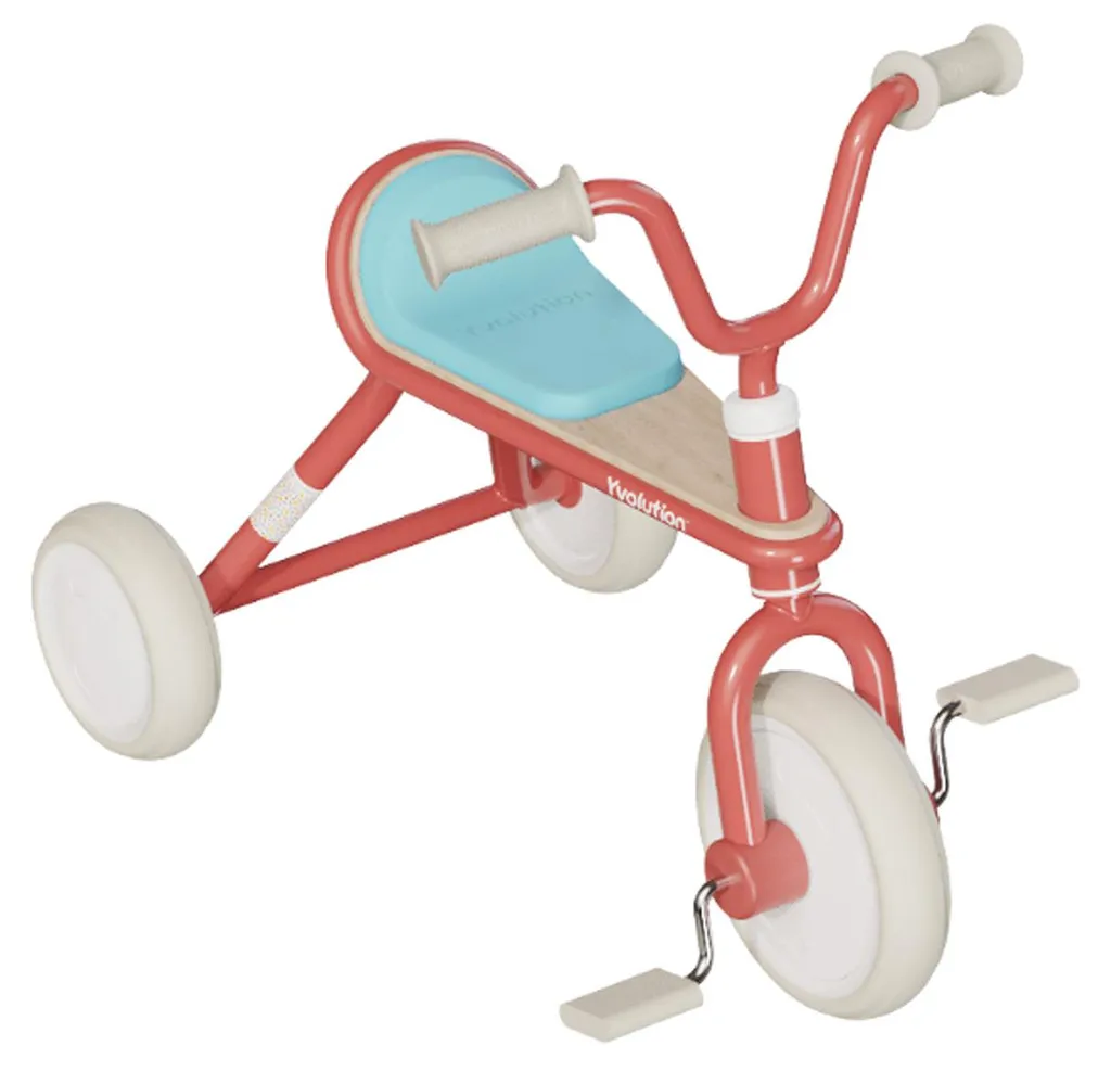 Tricycle Classique Rouge Enfant - Idéal pour les Sorties au Parc Yvolution