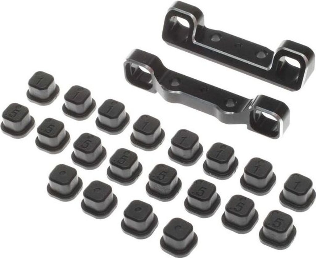 Losi Adjustable Pivot Set, C & D, Black: 22 5.0