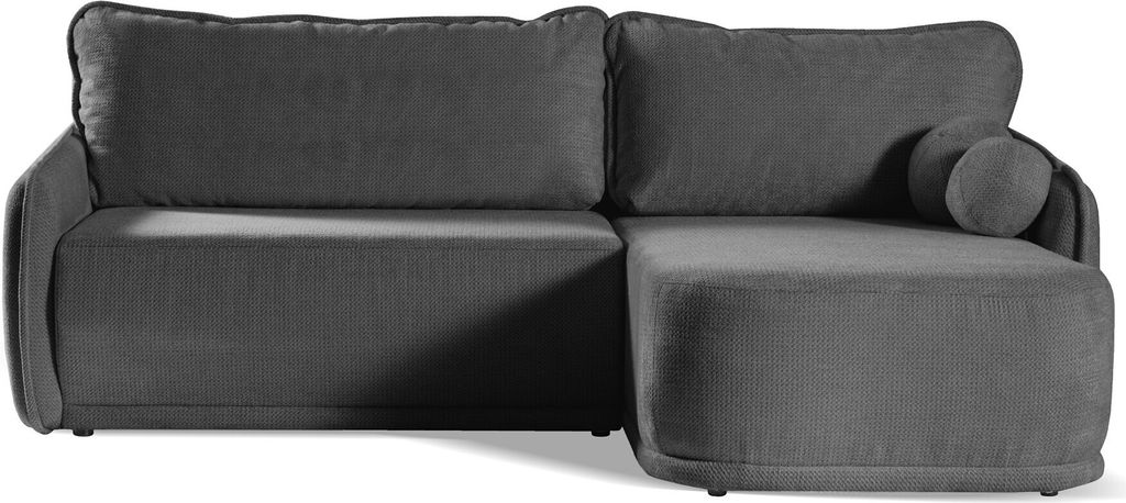BETTSO Elegantes CLOUD Ecksofa für Wohnzimmer Anthrazit