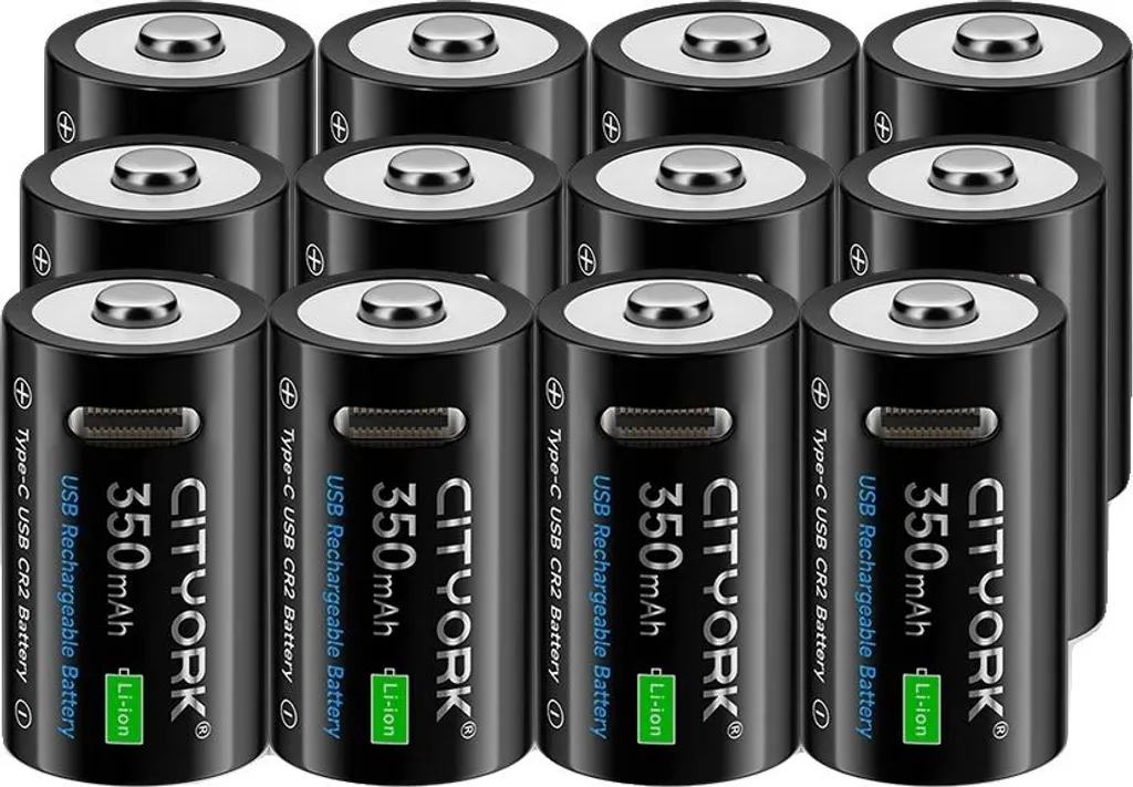 Batterie CR2 3,7V rechargeable lot de 12 accus lithium longue durée