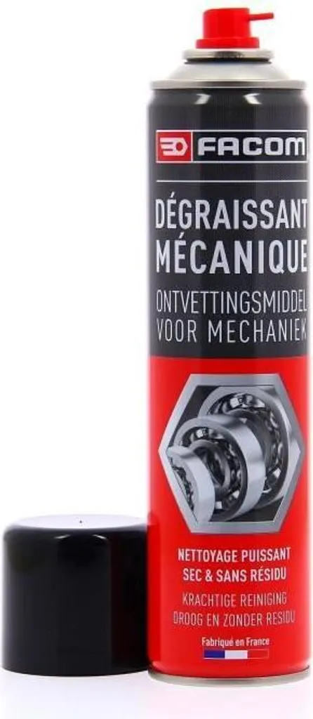 Sgrassante meccanico FACOM, bomboletta spray 360°, 400 ml, sgrassaggio rapido, senza solventi clorurati