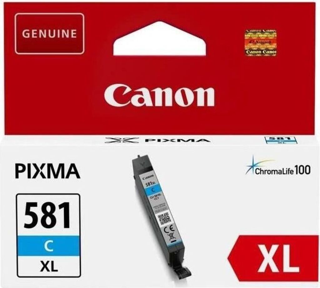 CANON Cartouche d'encre CLI-581C XL grande capacité Cyan (CLI581XL)