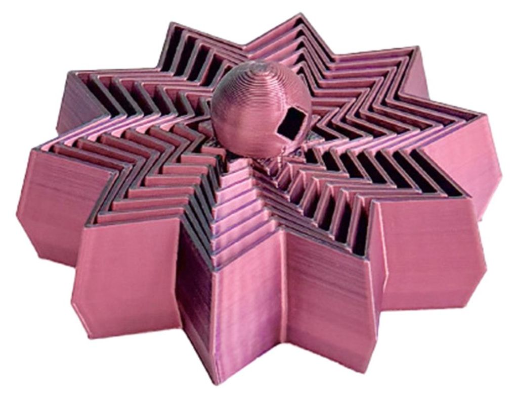 Erweiterter sensorischer Fidget-Stern, wirbelnder Spiralstern, flexibler Drehturm mit Griff zur Stress- und Angstbewältigung, ideal für Zuhause, ...