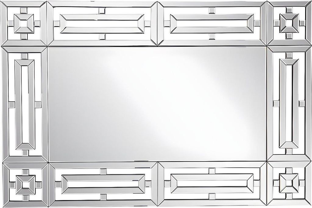 Wandspiegel aus Edelstahl - B 120 x H 80 cm- LOAYE
